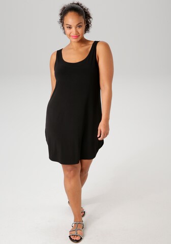 Aniston Plus Kleid in Schwarz
