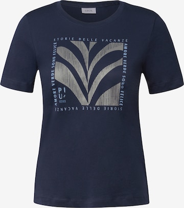 CECIL T-Shirt in Blau: Vorderseite