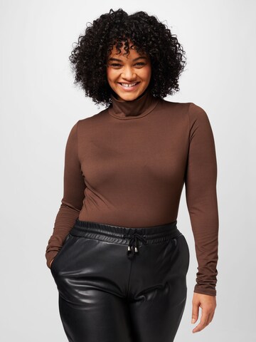 Vero Moda Curve Shirt 'INA' in Brown: front