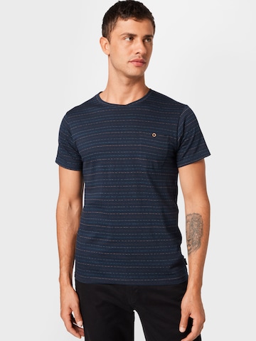 Tricou 'Sanford' de la INDICODE JEANS pe albastru: față