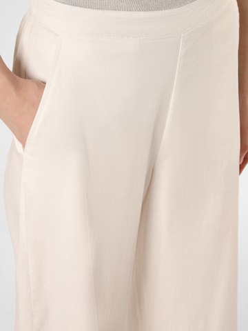 Wide Leg Pantalon à pince Marie Lund en blanc