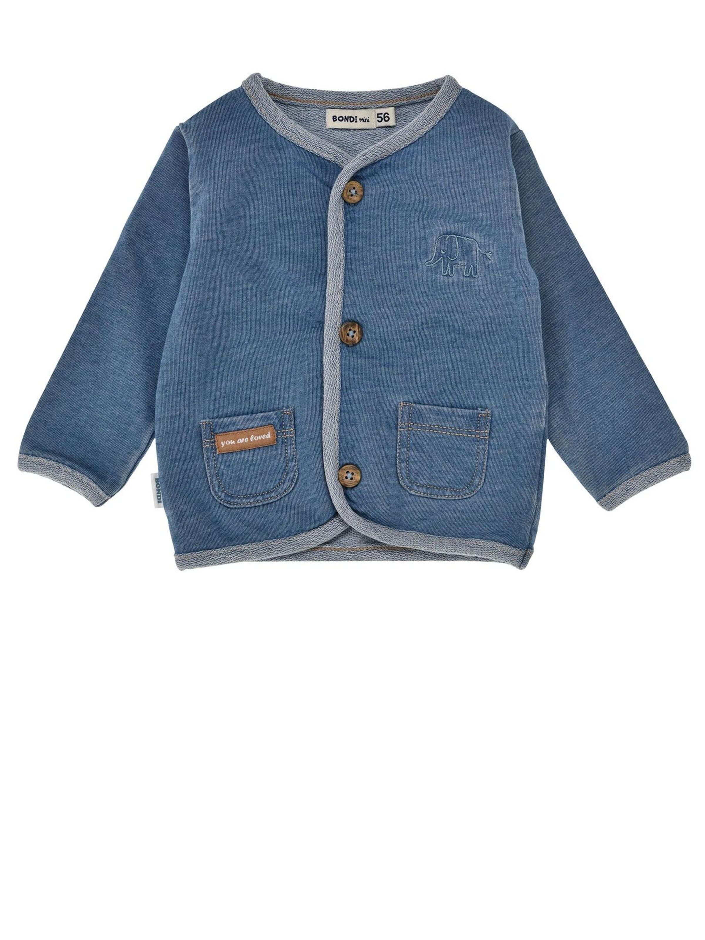 BONDI Sweatjacke‌‌ in Blau: Vorderseite