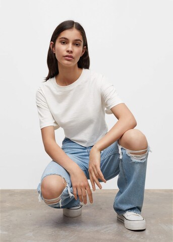 MANGO TEEN Wide Leg Jeans 'Wider' in Blau