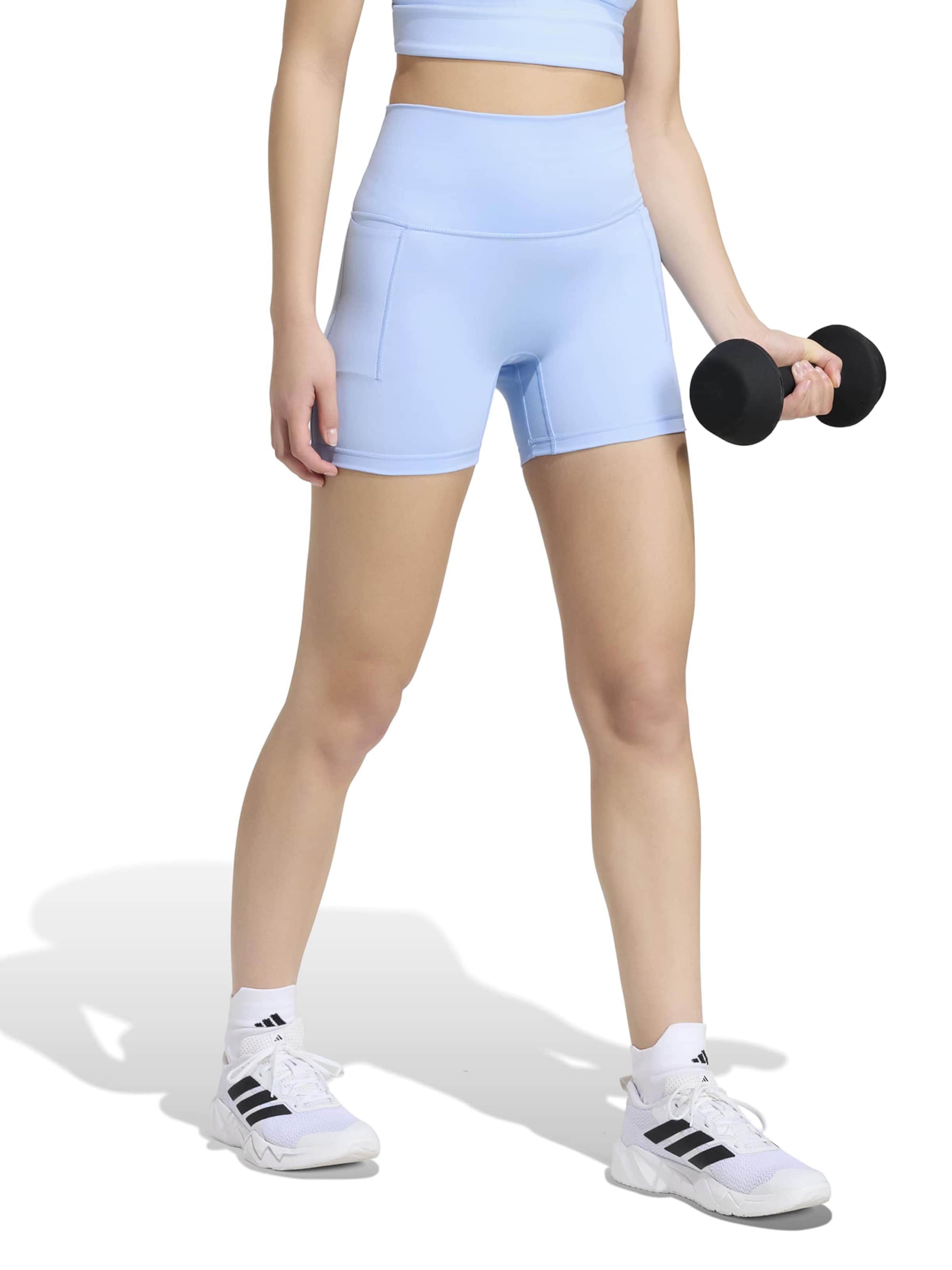 ADIDAS PERFORMANCE Skinny Sportshorts 'Motion' in Blau: Vorderseite