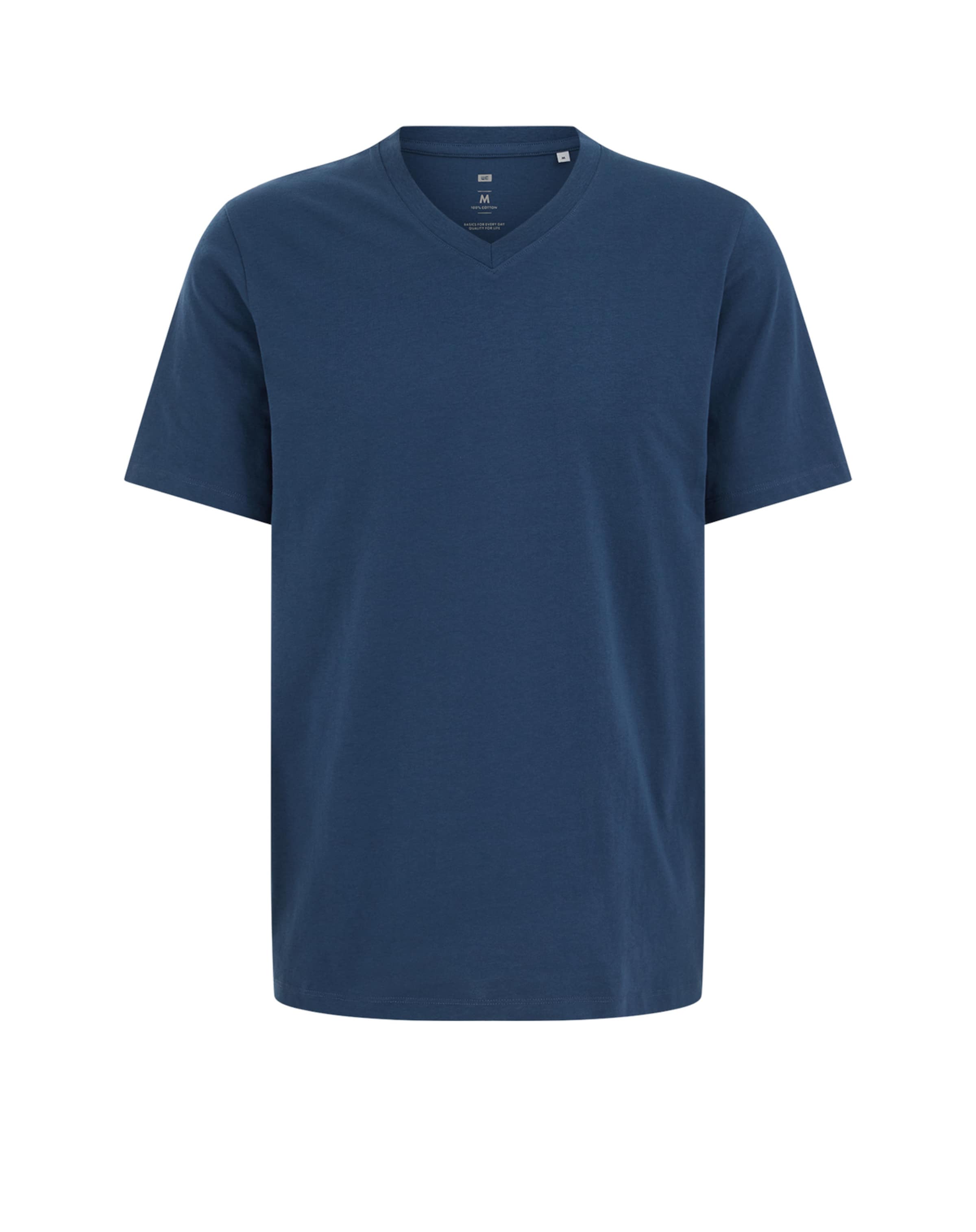 Tricou de la WE Fashion pe albastru: față