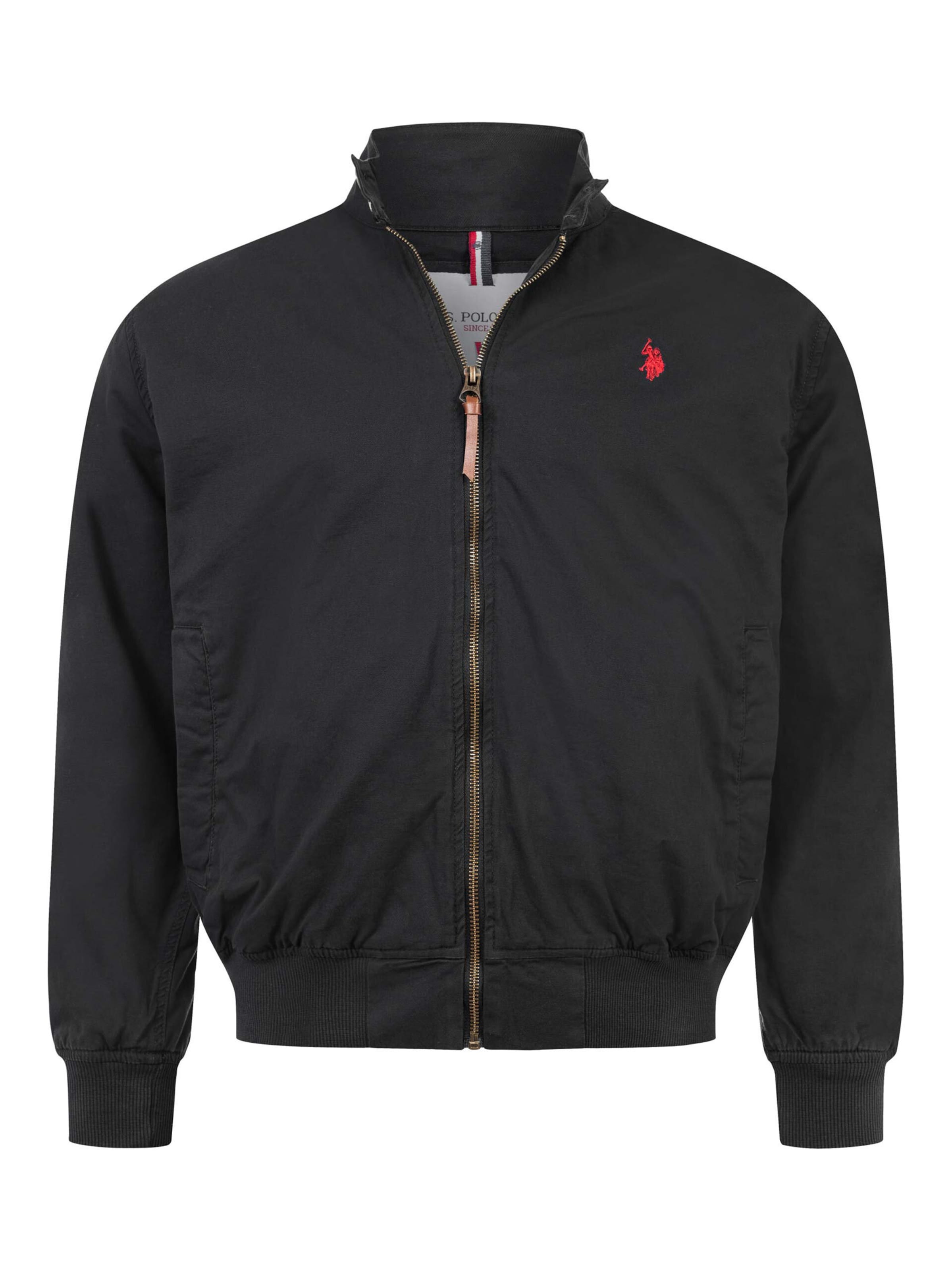 U.S. POLO ASSN. Jacke in Schwarz: Vorderseite