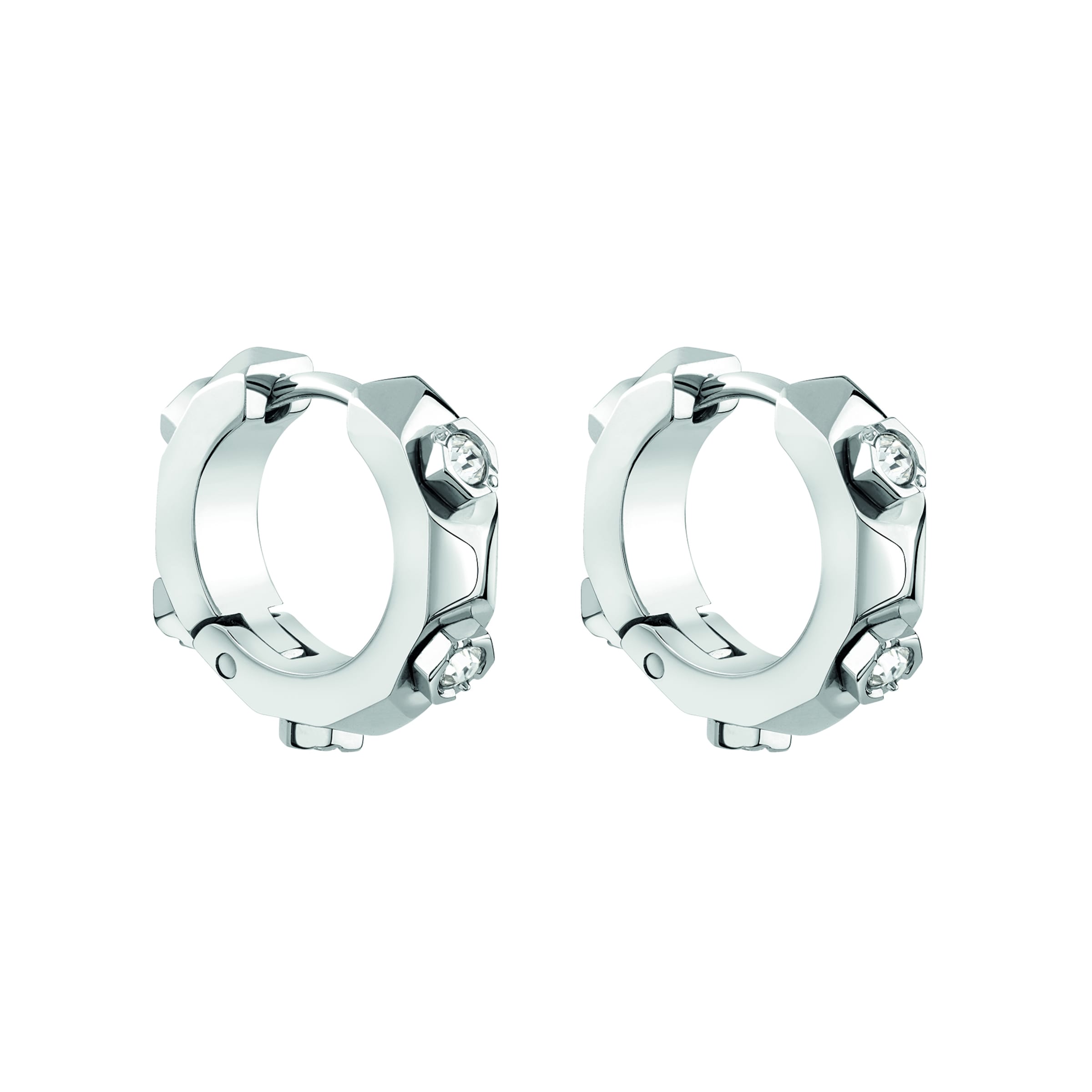 Boucles d'oreilles Philipp Plein Jewellery en argent : devant
