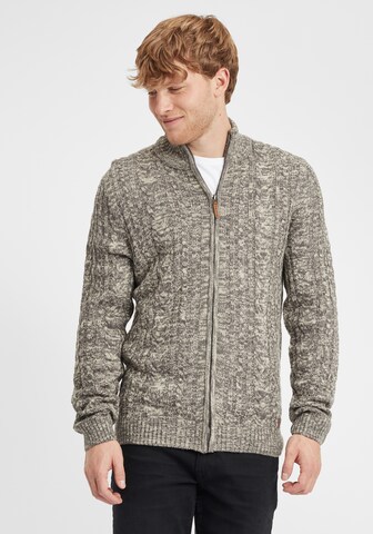 BLEND Knit Cardigan 'Zoltem' in Grey: front