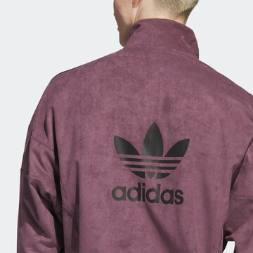 ADIDAS ORIGINALS Zip-Up Hoodie in Brown