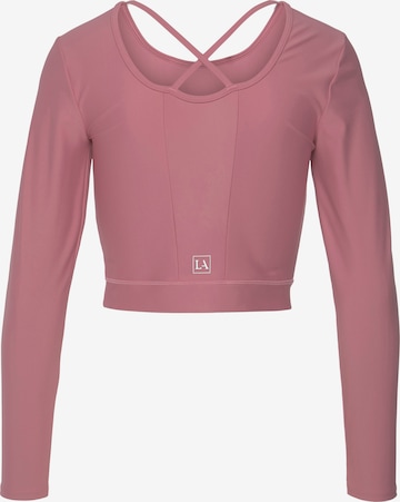 LASCANA ACTIVE Λειτουργικό μπλουζάκι σε ροζ