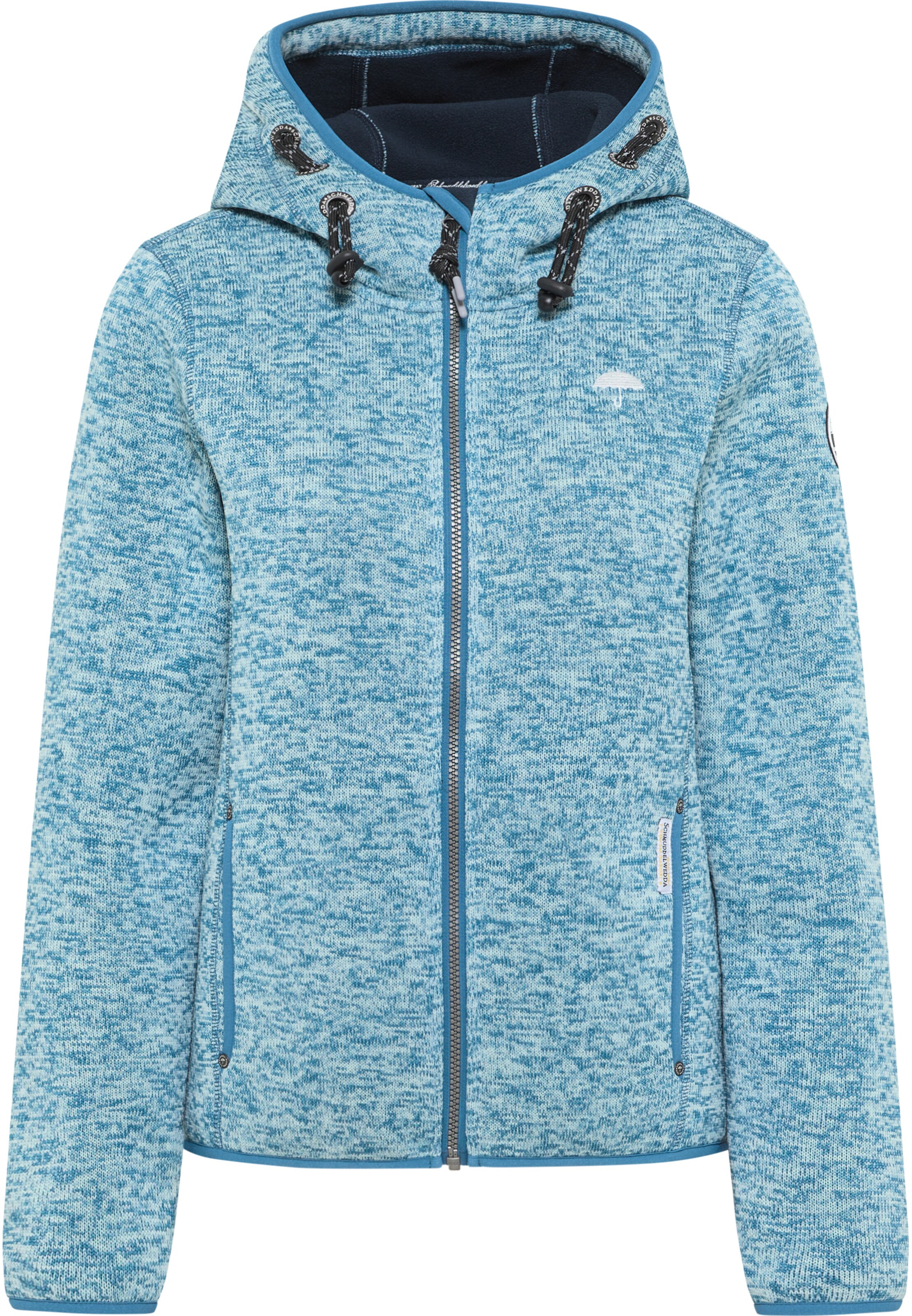 Schmuddelwedda Fliisjakk, värv sinine: eest vaates