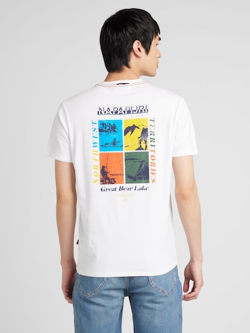 NAPAPIJRI Shirt 'S-GRAS' in Wit: voorkant