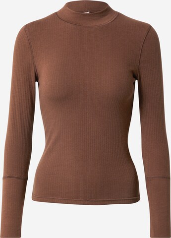 T-shirt 'THE RICKIE' Free People en marron : devant