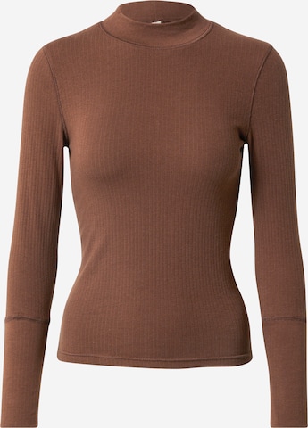 Free People Shirt 'THE RICKIE' in Brown: front