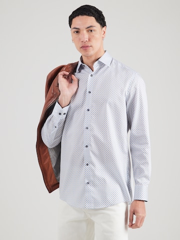 balts OLYMP Standarta piegriezums Biroja krekls 'Luxor': no priekšpuses