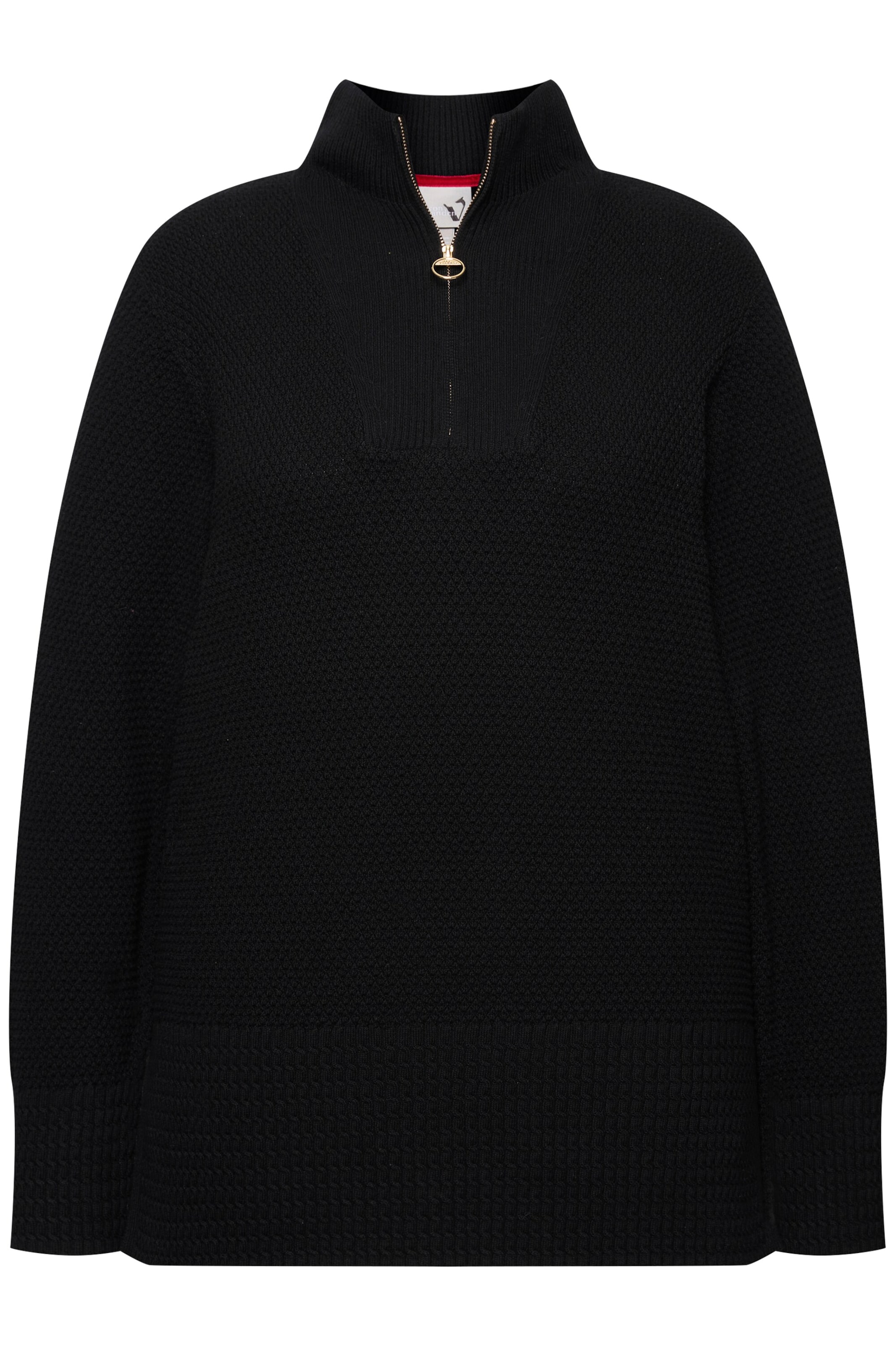 Ulla Popken Pullover in Schwarz: Vorderseite