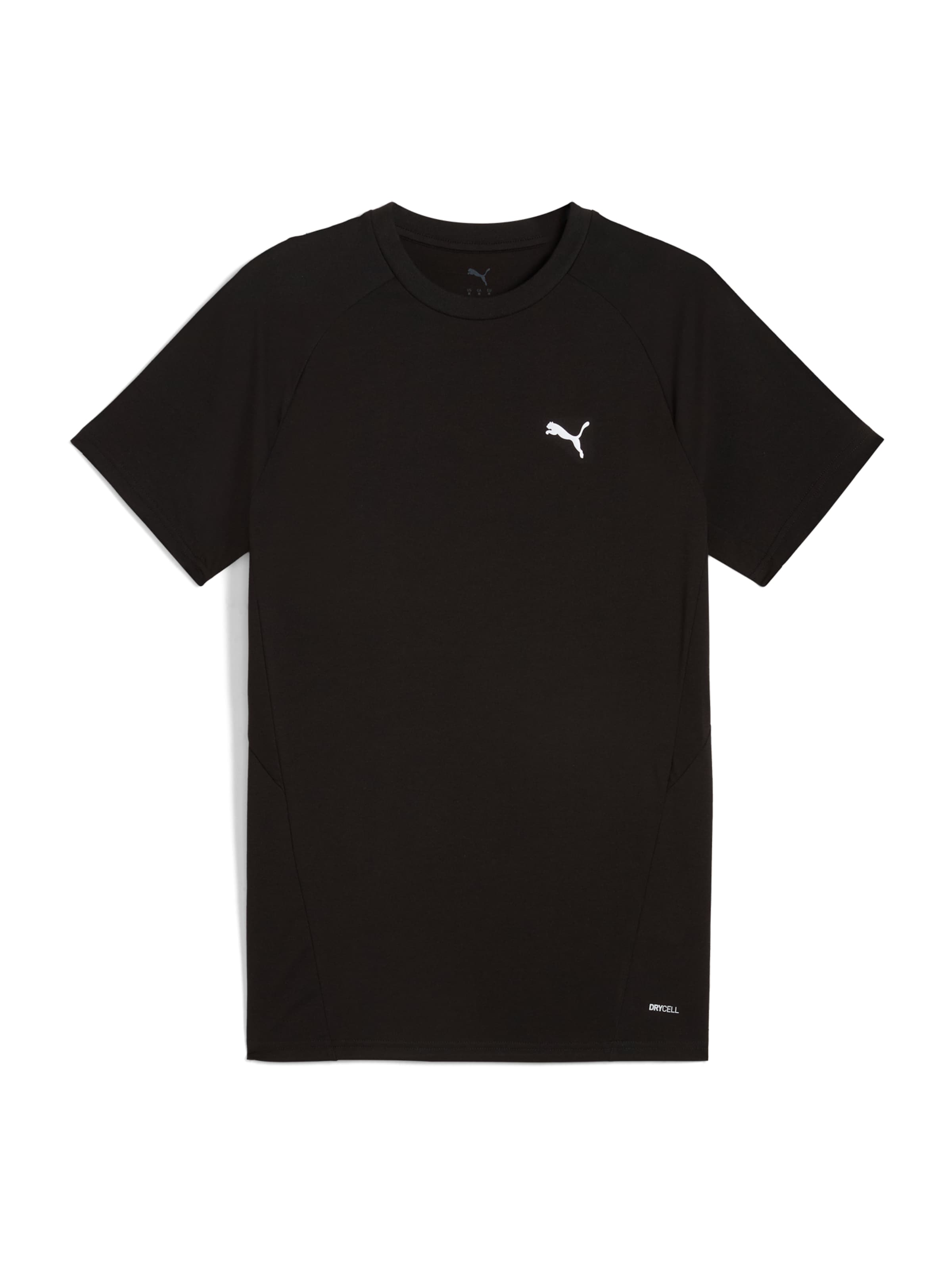 PUMA Λειτουργικό μπλουζάκι 'EVOSTRIPE' σε μαύρο: μπροστά