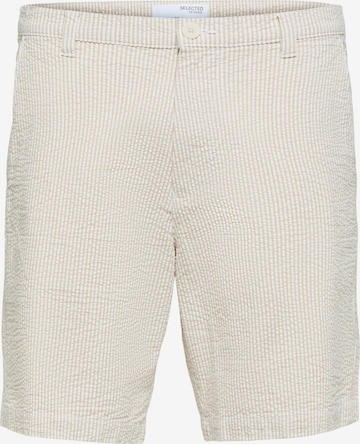 SELECTED HOMME regular Bukser 'Pier' i beige: forside