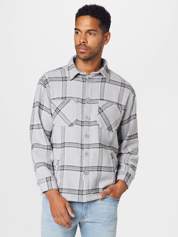 Pegador Regular fit Button Up Shirt in Grey: front