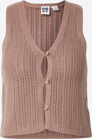 ROXY Neuleliivi 'Beach Bungalow' värissä ruskea: etupuoli