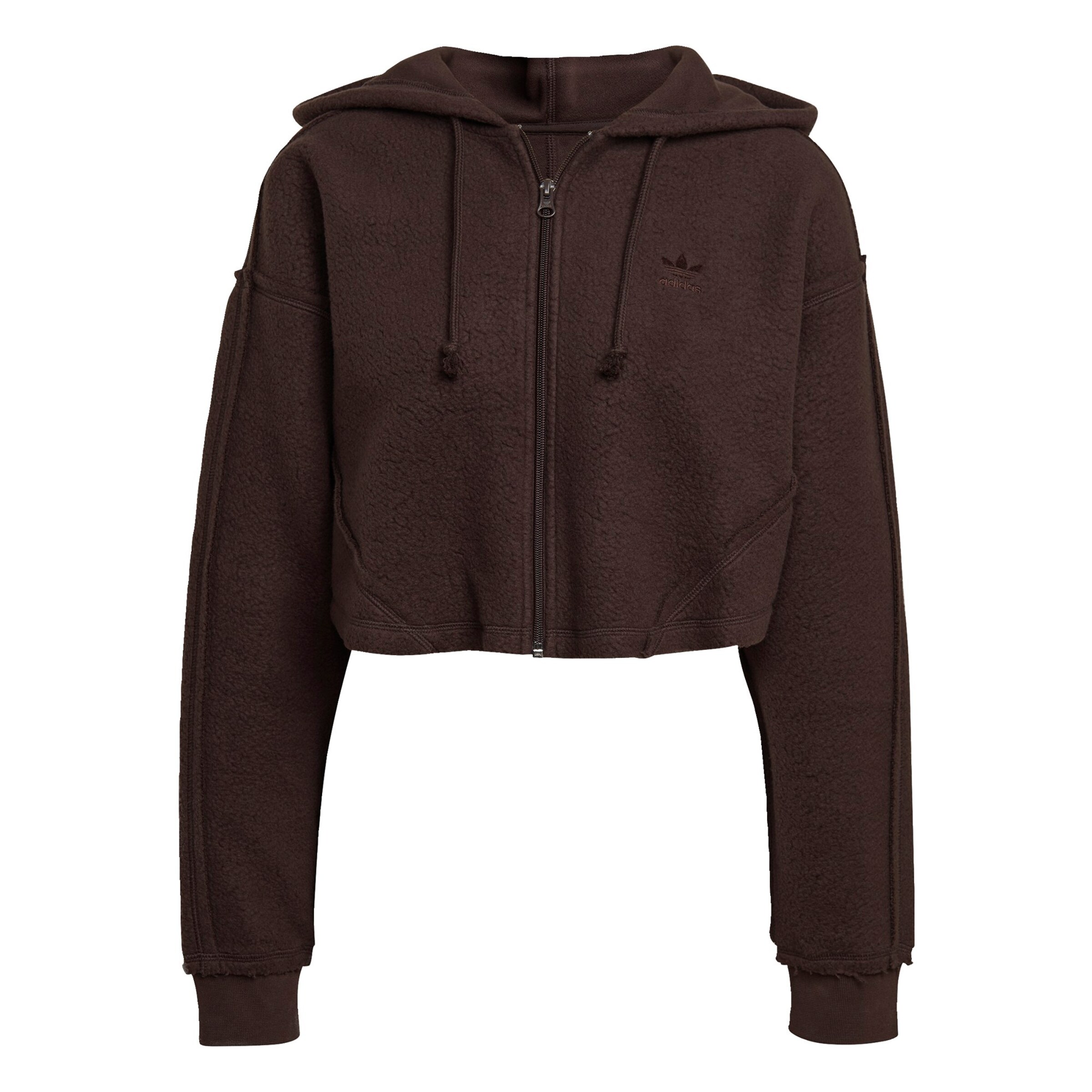 Veste de survêtement 'Loungewear' ADIDAS ORIGINALS en marron : devant