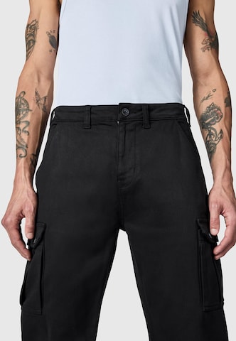 Effilé Pantalon cargo 'Siwas' Peak Time en noir