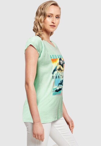 ABSOLUTE CULT Shirt 'Aquaman - Character Tiles' in Green