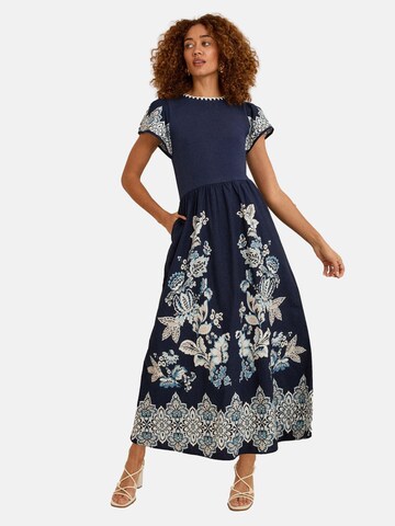 love & roses Dress in Blue: front