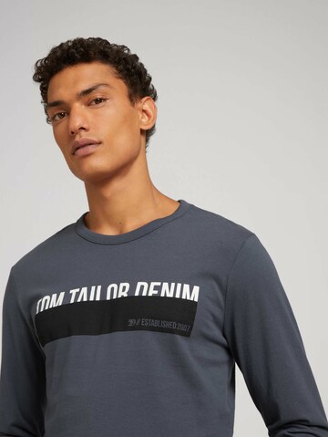 TOM TAILOR DENIM Shirt in Grey