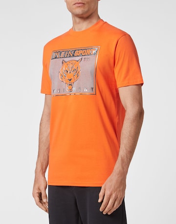 Plein Sport Shirt 'Statement' in Orange: front