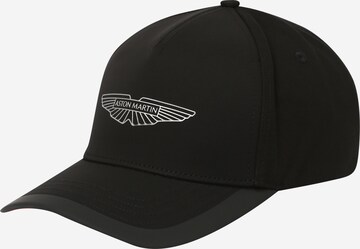 Cappello da baseball 'AMR RACING' di Hackett London in nero: frontale