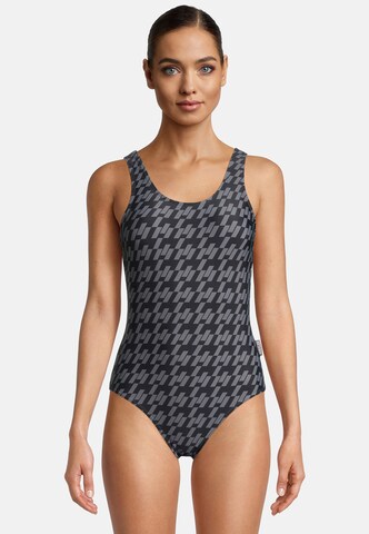 BECO the world of aquasports Bustier Badeanzug 'Pepita' in Schwarz: Vorderseite
