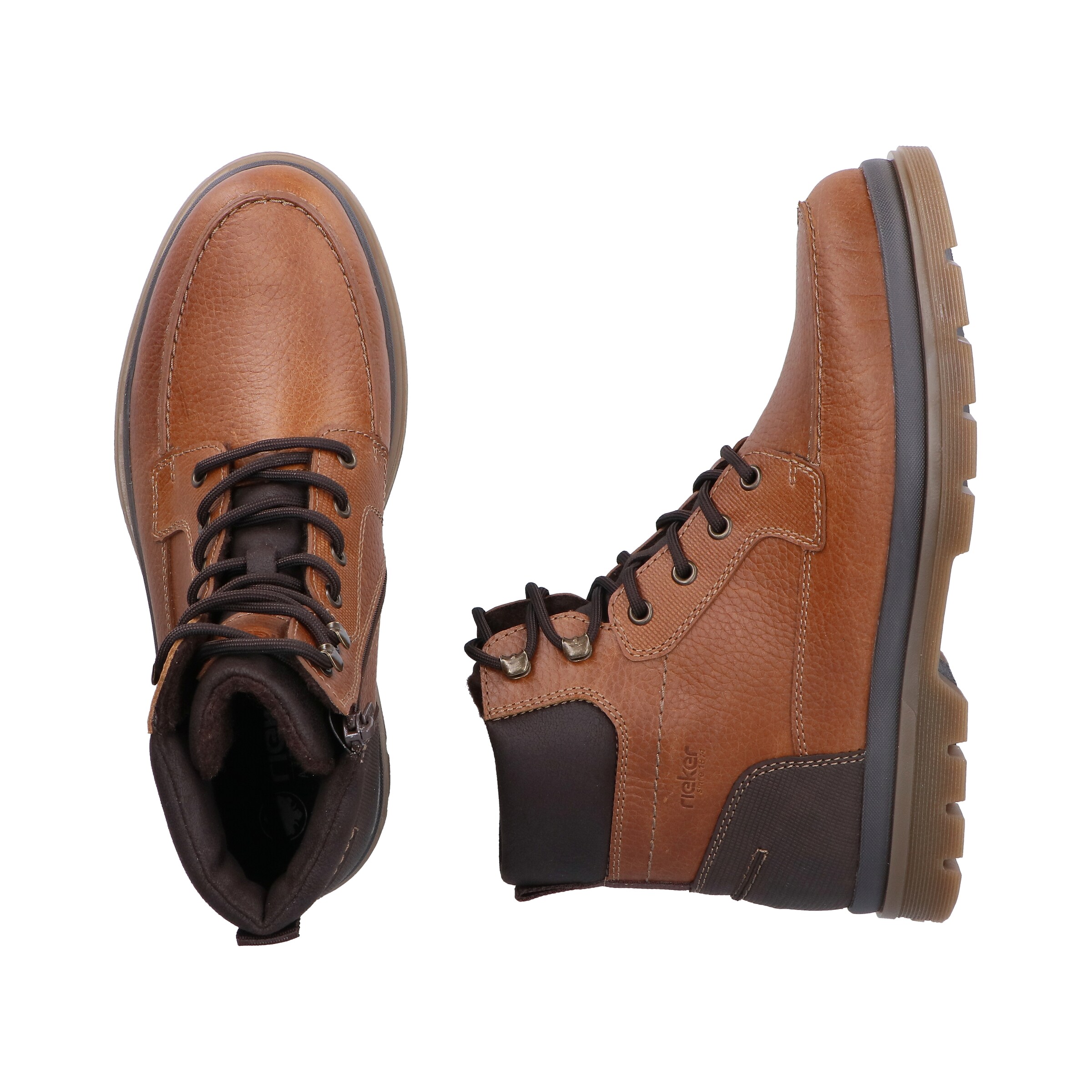 Bottes à lacets 'F7041' Rieker en marron