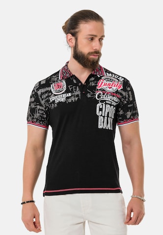 CIPO & BAXX Shirt in Zwart: voorkant