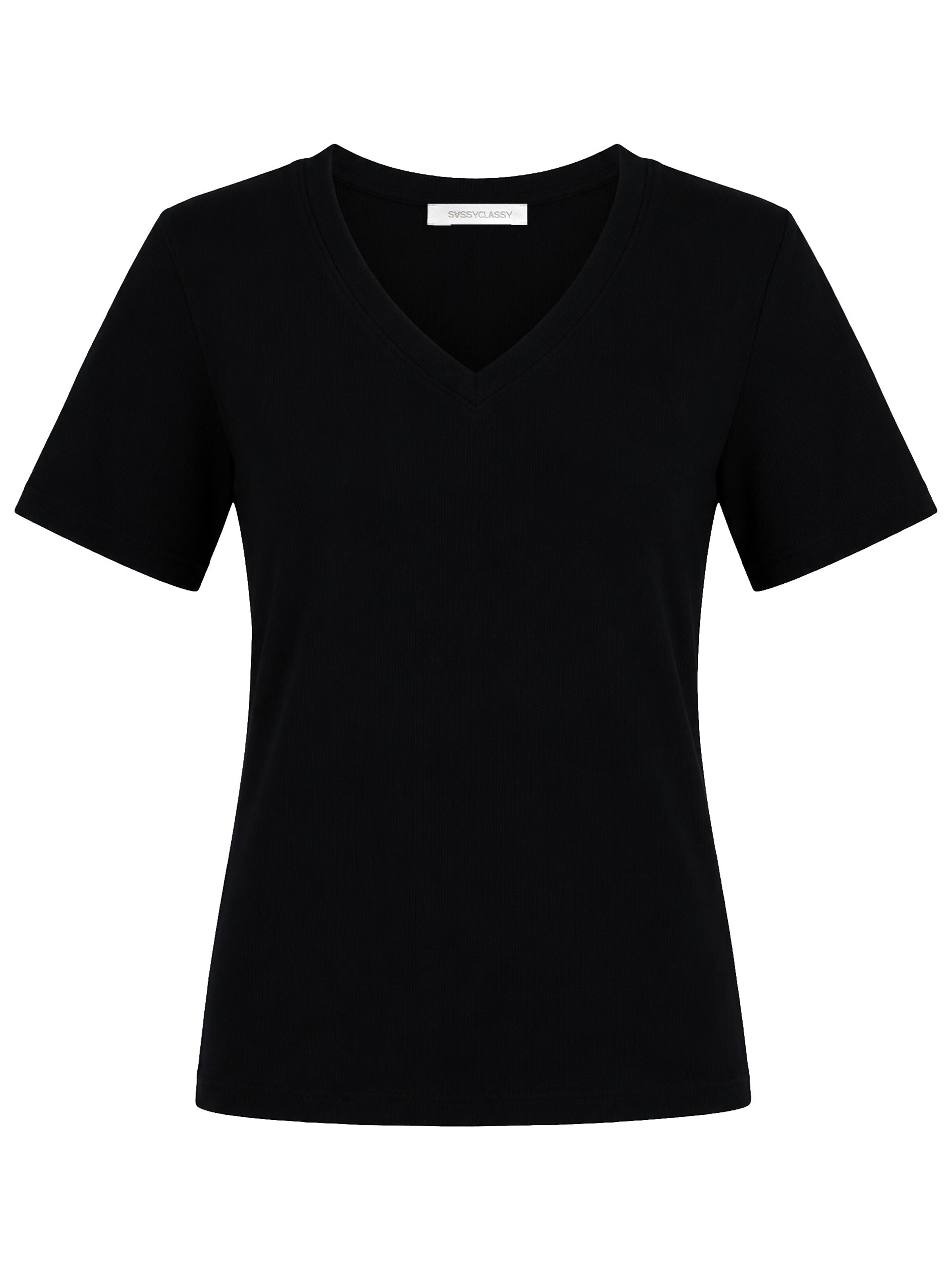 SASSYCLASSY T-shirt i svart: framsida