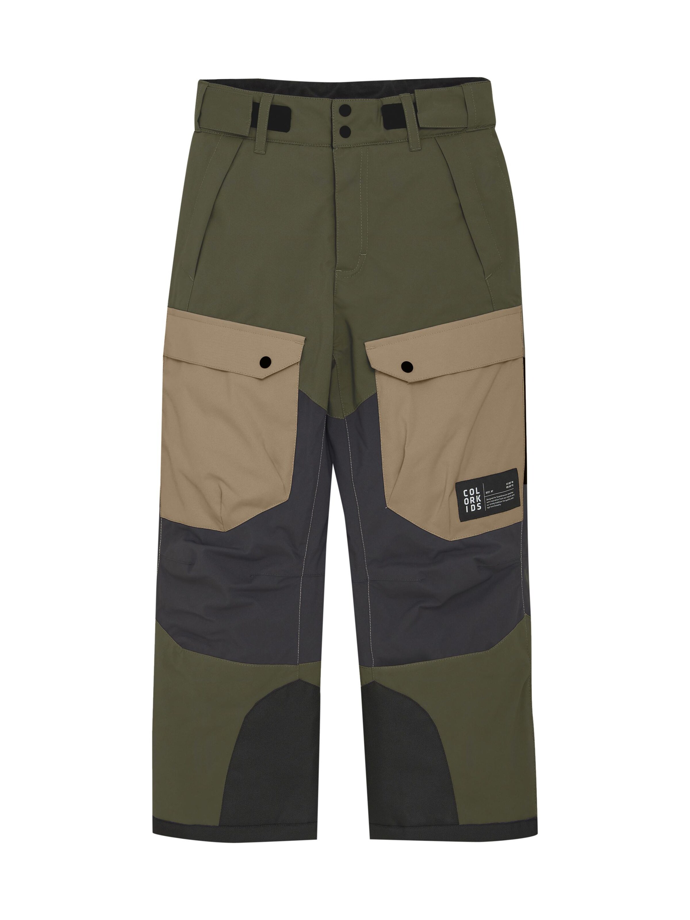 COLOR KIDS - Regular Calças de desporto em verde: frente