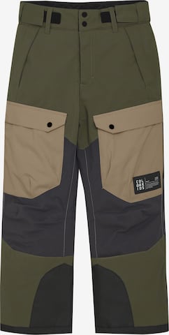 COLOR KIDS - Regular Calças de desporto em verde: frente