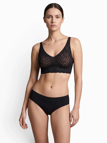 SLOGGI Bustier BH 'ZERO Feel Bliss' in Schwarz: Vorderseite