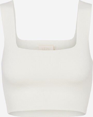 Lezu Top 'Lotta' in White: front