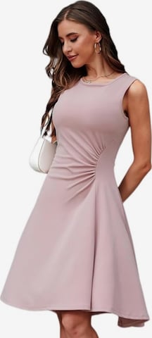 Zapaka Cocktail Dress in Pink: front