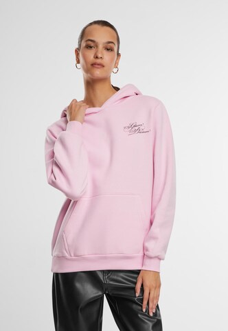 Miss Tee Sweatshirt 'Give A Damn' i rosa