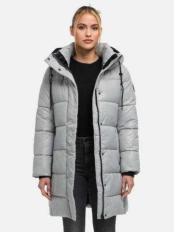 Manteau d’hiver 'Yumee XVI' MARIKOO en gris : devant