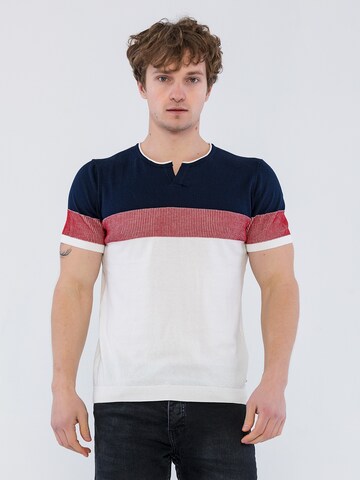 Felix Hardy - Camisa 'Jaydin' em branco: frente