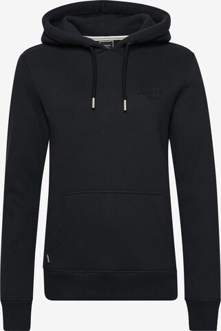 Sweat-shirt Superdry en noir : devant