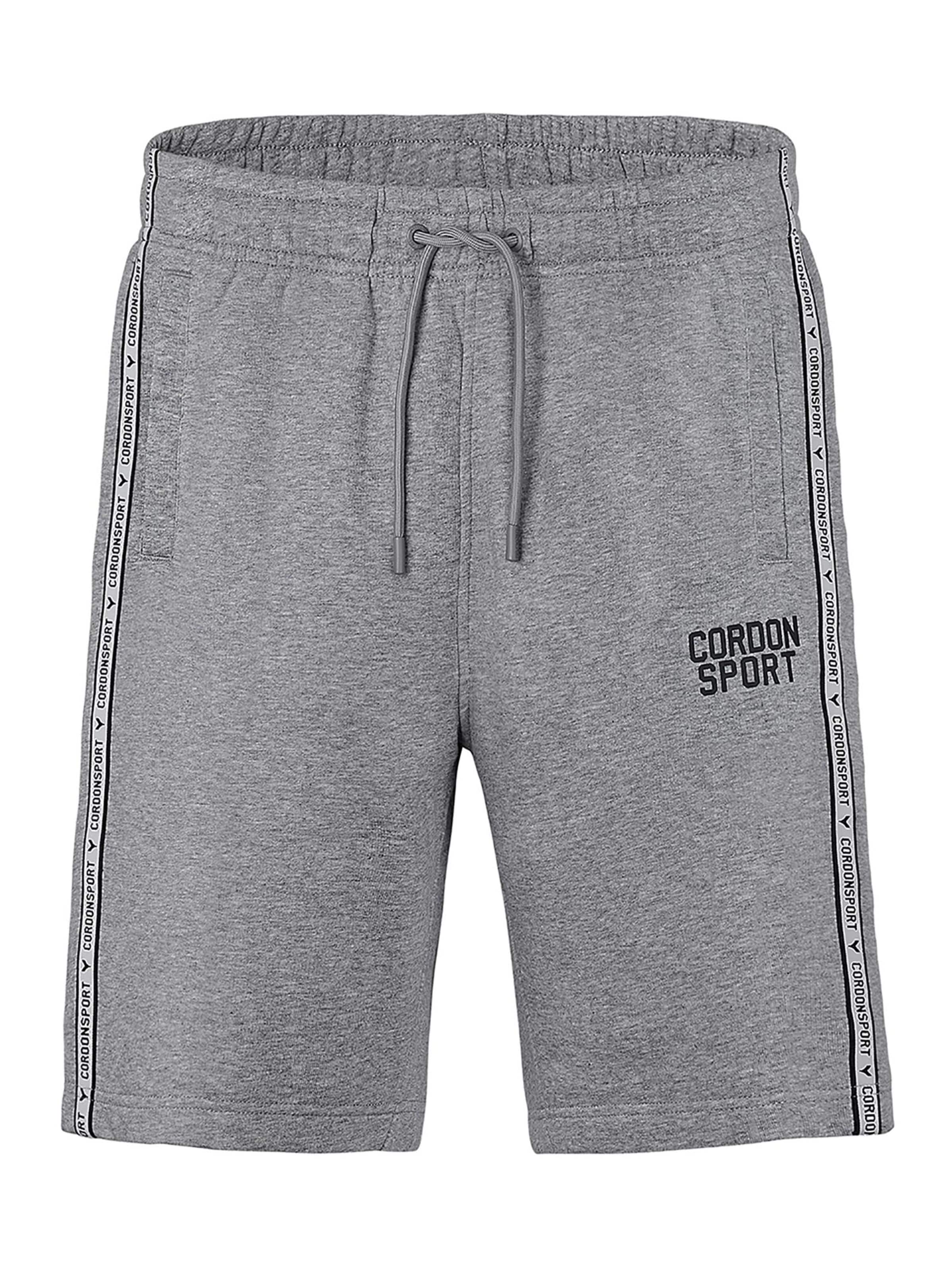 Cordon Sport Regular Workout Pants 'Sport Shorts Icon' in Grey: front