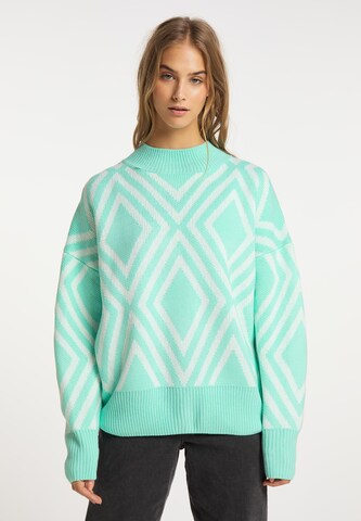 IZIA - Pullover em verde: frente