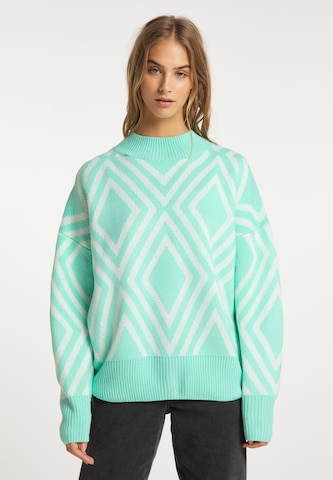 Pull-over IZIA en vert : devant