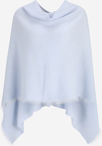 REPEAT Cashmere Cape in Blue: front