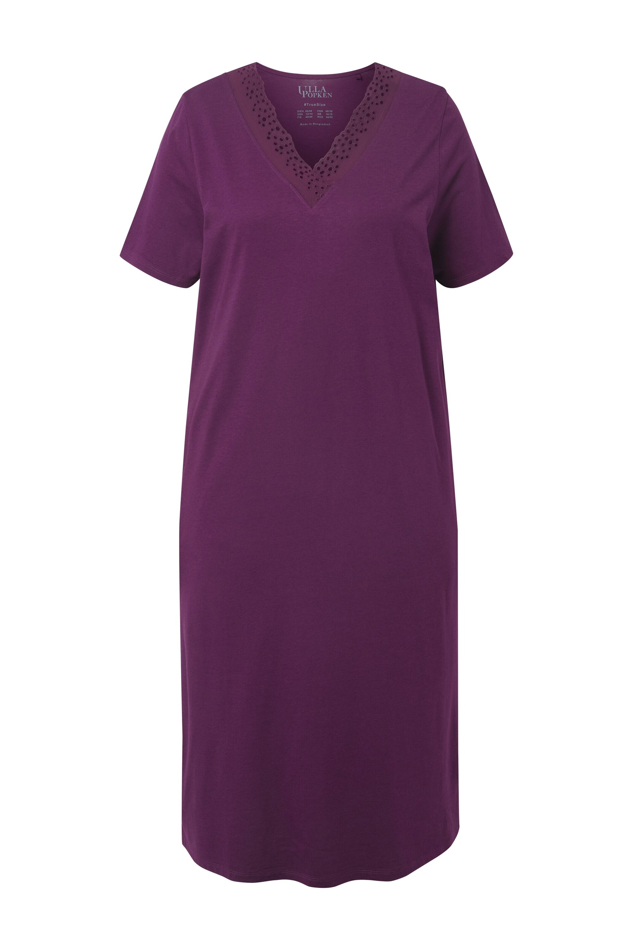 Ulla Popken Nightgown in Purple: front