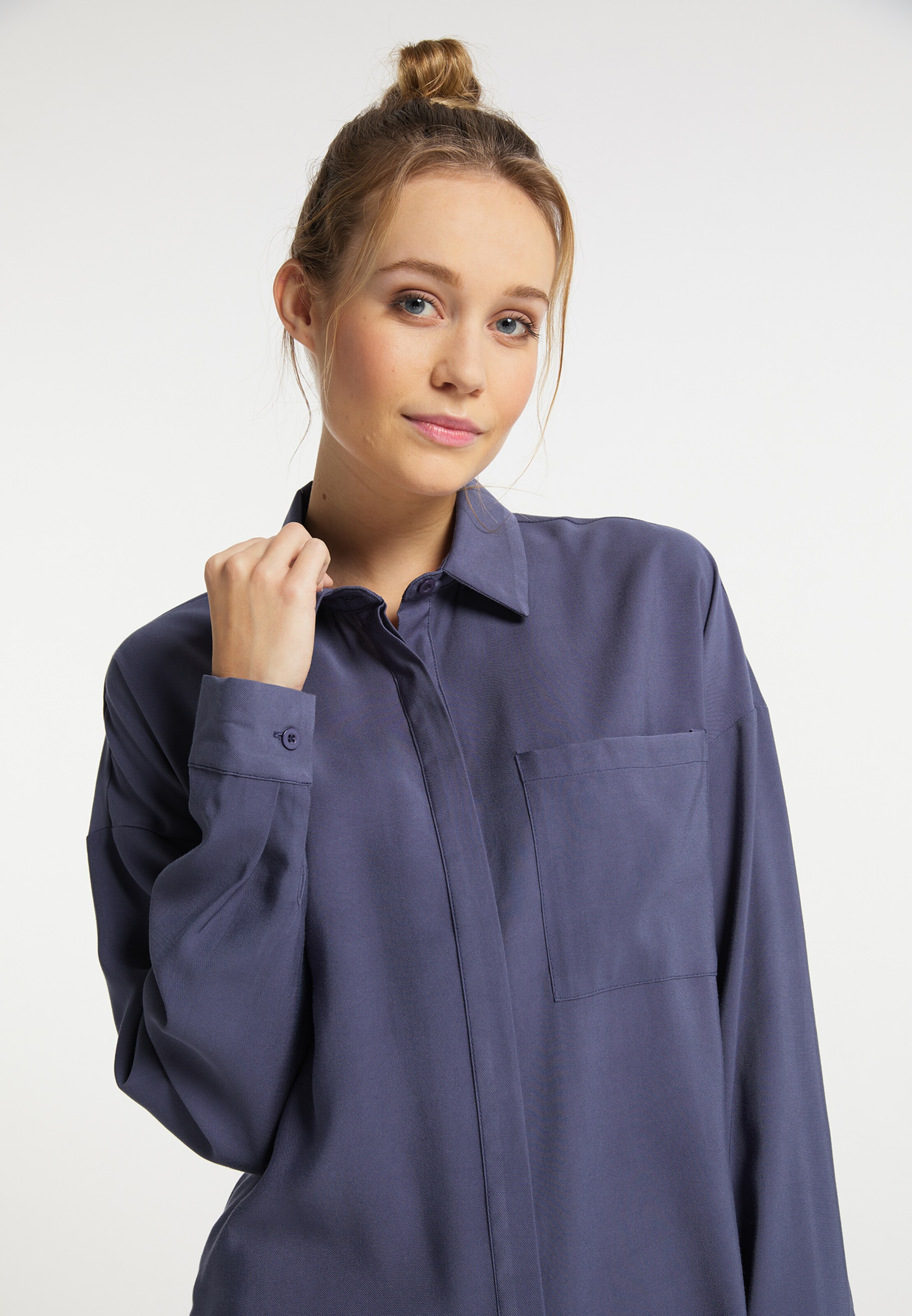 Frauen Große Größen DreiMaster Vintage Bluse in Nachtblau - HN34990 Frauen Große Größen DreiMaster Vintage Bluse in Nachtblau - HN34990